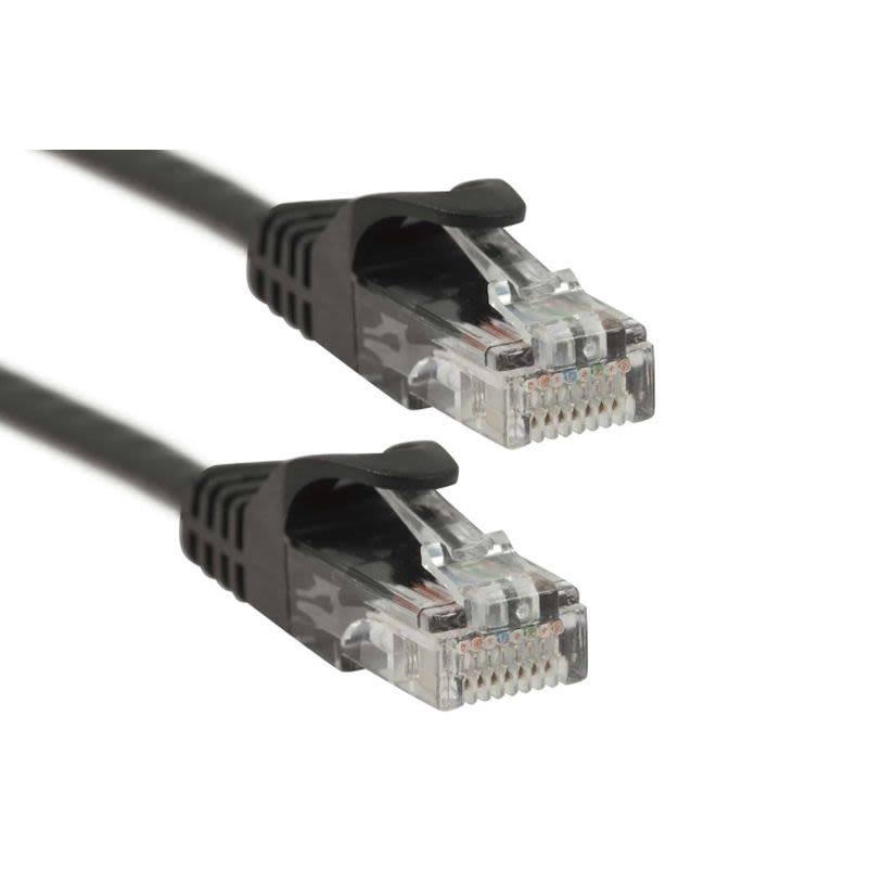 MAJORCC ME4CMPABK-001F Cat 5e, Mohawk Cable Black 1ft